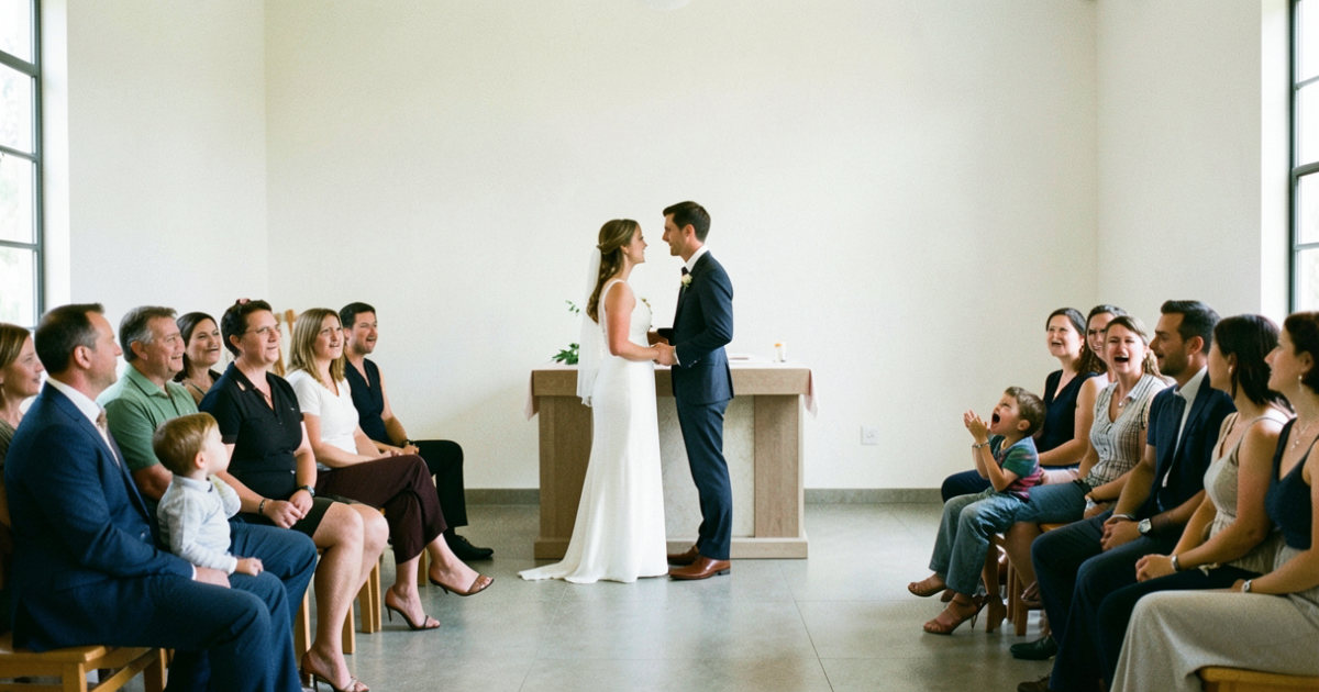 Je suis venu au mariage, pas écouter les commentaires du siège voisin
